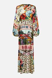 Colestore Camilla Blouson Sleeve Bias Dress Aromatic Amor - 4