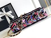 Colestore Chanel Multicolor CC Logo Sequin Flap Bag 15.5x25.5x6.5cm - 4