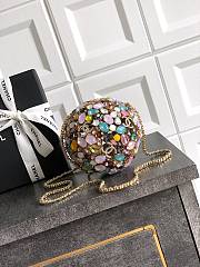 Colestore Chanel Sphere Minaudiere   Gold-Tone Metal & Strass 13x13x13cm - 6