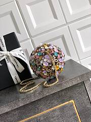 Colestore Chanel Sphere Minaudiere   Gold-Tone Metal & Strass 13x13x13cm - 3
