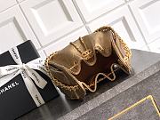 Colestore Chanel 25 Mini Handbag Metallic Grained Calfskin & Gold-Tone Metal Dark Gold 20x 22x12.5cm - 6