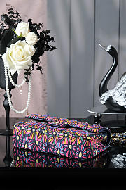 Colestore Chanel 2.55 Mixed Fibers Embroidery and Strass Multicolor Gold-Tone Metal 15.5 x 25.5 x 6.5 cm - 4