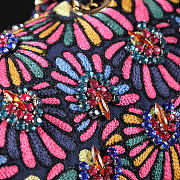 Colestore Chanel 2.55 Mixed Fibers Embroidery and Strass Multicolor Gold-Tone Metal 15.5 x 25.5 x 6.5 cm - 3