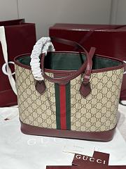 Colestore Gucci Ophidia Medium Tote Bag burgundy 31x24x13cm - 5