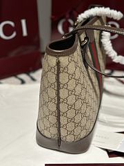Colestore Gucci Ophidia Medium Tote Bag Beige and Brown 31x24x13cm - 2