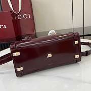 Colestore Gucci Diana Small Tote Bag in Rosso Ancora Red Leather 20x16x10cm - 4