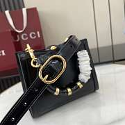 Colestore Gucci Diana Small Tote Bag in Black Leather 20x16x10cm - 5