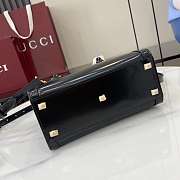 Colestore Gucci Diana Small Tote Bag in Black Leather 20x16x10cm - 3