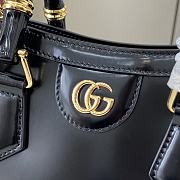 Colestore Gucci Diana Small Tote Bag in Black Leather 20x16x10cm - 2