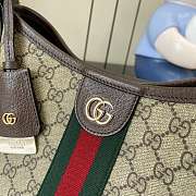 Colestore Gucci Ophidia Medium Shoulder bag in Beige and Brown GG Fabric 23x21x12 - 2