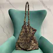 Colestore YSL AMALIA In Silk Twill Navy Multicolor 45x47cm - 4
