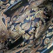 Colestore YSL AMALIA In Silk Twill Navy Multicolor 45x47cm - 2