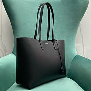 Colestore YSL Saint Laurent Calfskin Large Shopping Tote Black 35x13x28cm - 5