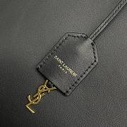 Colestore YSL Saint Laurent Calfskin Large Shopping Tote Black 35x13x28cm - 3