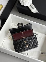 Colestore Chanel 25A Ultra Mini Pearl Heart CF Charm Bag Black 8x12.5x5cm - 6