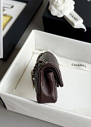Colestore Chanel 25A Ultra Mini Pearl Heart CF Charm Bag Brown 8x12.5x5cm - 5