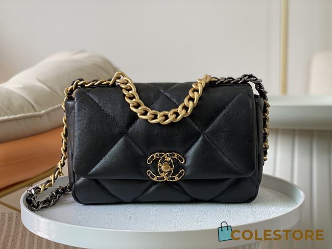 Colestore Chanel AS1160 Tofu Bag Small Black 26x9x16cm - 1
