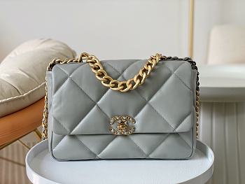 Colestore Chanel AS1161 Tofu Bag Medium Gray 30x10x20cm