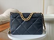 Colestore Chanel AS1161 Tofu Bag Medium Navy Blue 30x10x20cm - 3