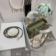 Colestore Dior Patent Cannage Mini Lady Dior Green 17cm - 2