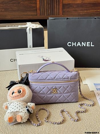 Colestore Chanel Vanity Case Purple 17x11 cm