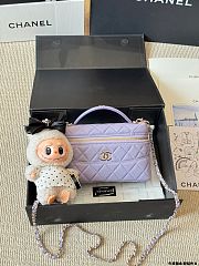 Colestore Chanel Vanity Case Purple 17x11 cm - 6