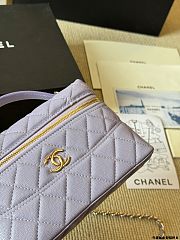 Colestore Chanel Vanity Case Purple 17x11 cm - 4