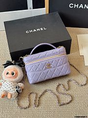 Colestore Chanel Vanity Case Purple 17x11 cm - 2