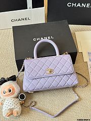 Colestore Chanel Coco Handle in Purple 23x16cm - 1