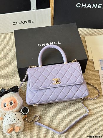 Colestore Chanel Coco Handle in Purple 23x16cm