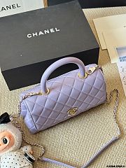 Colestore Chanel Coco Handle in Purple 23x16cm - 6