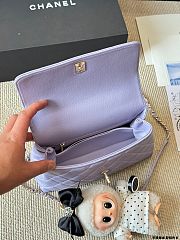 Colestore Chanel Coco Handle in Purple 23x16cm - 4
