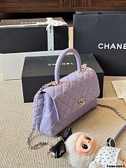 Colestore Chanel Coco Handle in Purple 23x16cm - 3