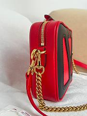 Colestore Valentino Garavani Viva Superstar Nappa Leather Crossbody Bag Red Black 20x15x5cm - 6