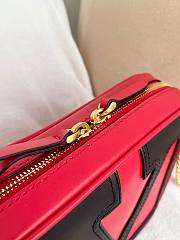 Colestore Valentino Garavani Viva Superstar Nappa Leather Crossbody Bag Red Black 20x15x5cm - 4