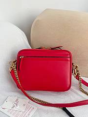 Colestore Valentino Garavani Viva Superstar Nappa Leather Crossbody Bag Red Black 20x15x5cm - 3