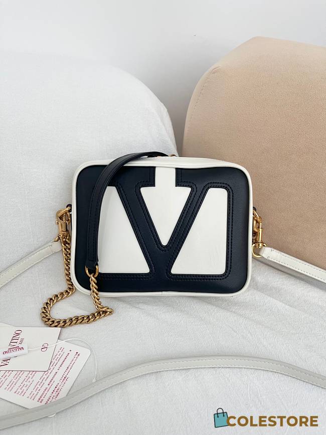 Colestore Valentino Garavani Viva Superstar Nappa Leather Crossbody Bag Butter/Black 20x15x5cm - 1