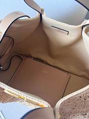 Colestore Valentino Garavani Medium lace-effect Raffia Tote Bag 35x25x17cm - 5