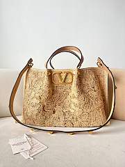 Colestore Valentino Garavani Medium lace-effect Raffia Tote Bag 35x25x17cm - 3