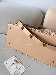 Colestore Valentino Garavani Medium lace-effect Raffia Tote Bag 35x25x17cm - 2