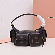 Colestore Miu Miu Pocket Shoulder Bag Brown 21cm  - 3