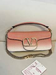 Colestore Valentino Garavani Locò Small Shoulder Bag Washed Pink Gradient  27×13×6cm - 1