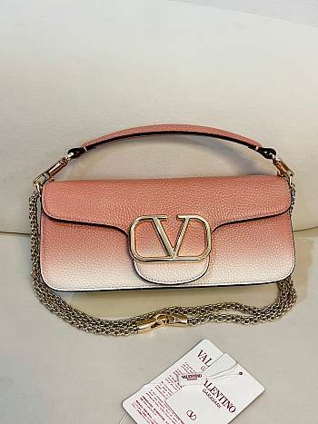 Colestore Valentino Garavani Locò Small Shoulder Bag Washed Pink Gradient  27×13×6cm
