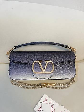 Colestore Valentino Garavani Locò Small Shoulder Bag Washed Blue Gradient 27×13×6cm