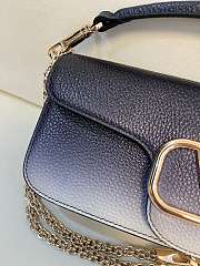 Colestore Valentino Garavani Locò Small Shoulder Bag Washed Blue Gradient 27×13×6cm - 5