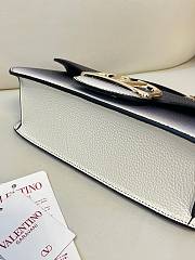 Colestore Valentino Garavani Locò Small Shoulder Bag Washed Blue Gradient 27×13×6cm - 3
