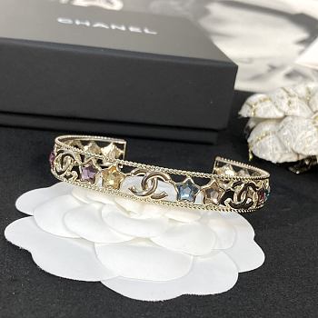 Colestore Chanel 25P Star Crystal Bangle bracelet 