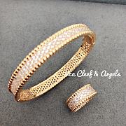 Colestore Van Cleef & Arpels Perlée Full Pavé Bangle Gold/Silver/Rose Gold - 2