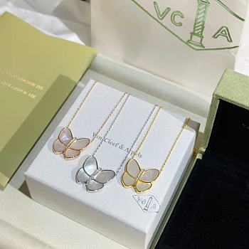 Colestore Van Cleef & Arpels Butterflies Necklace Gold/Silver/Rose Gold