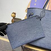 Colestore Louis Vuitton Neverfull MM Epi Leather Denim Blue 31x14x28cm - 3